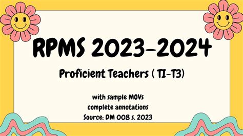 m.3 movs|RPMS 2023.